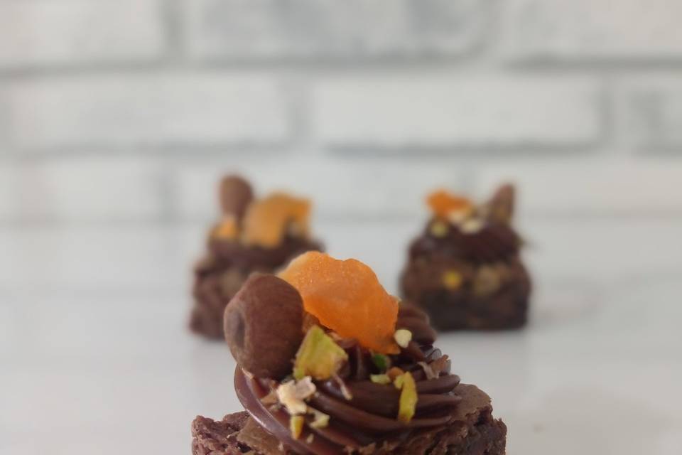 Brownie com mix de nuts