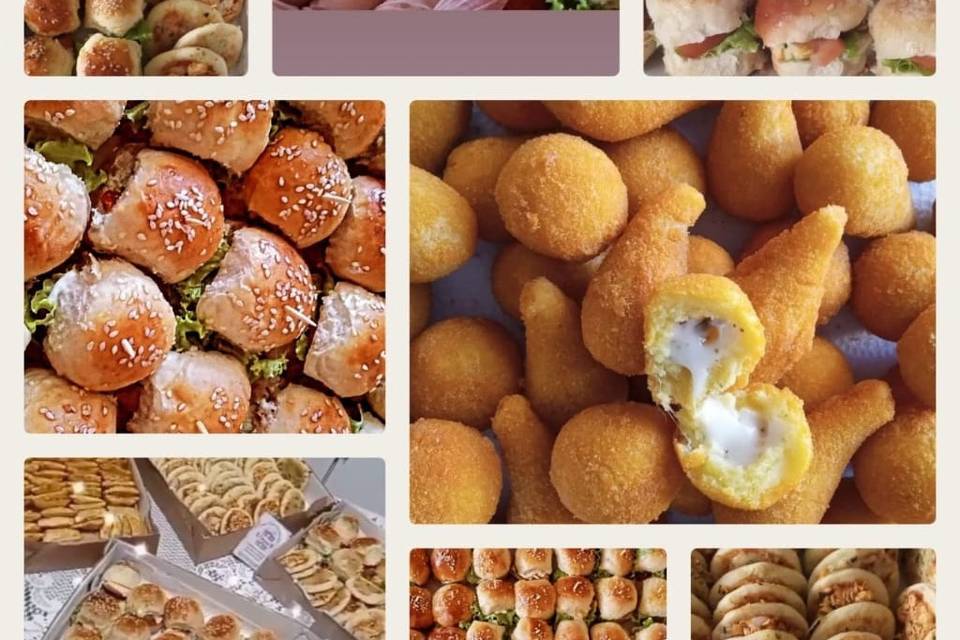 Salgados e mini lanches