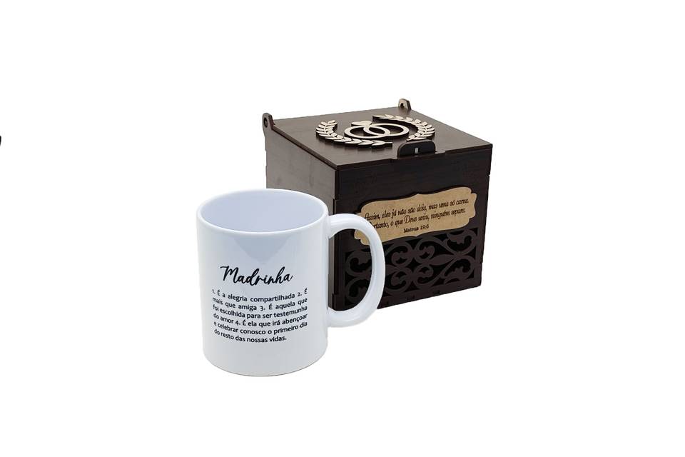 Kit Caixa e Caneca Madrinha