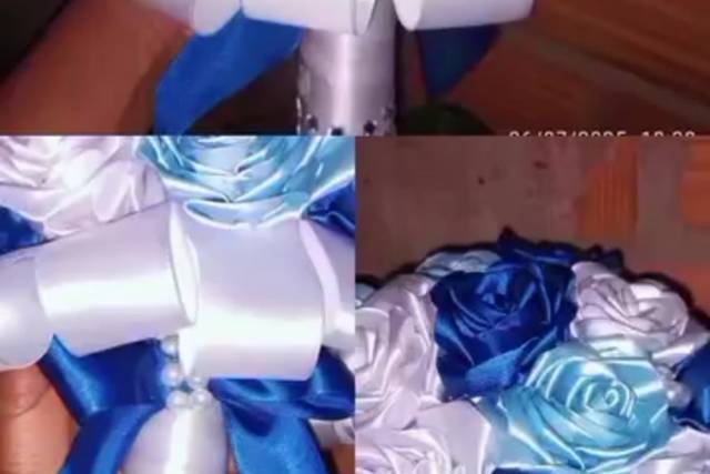 Buquê cetim de casamento