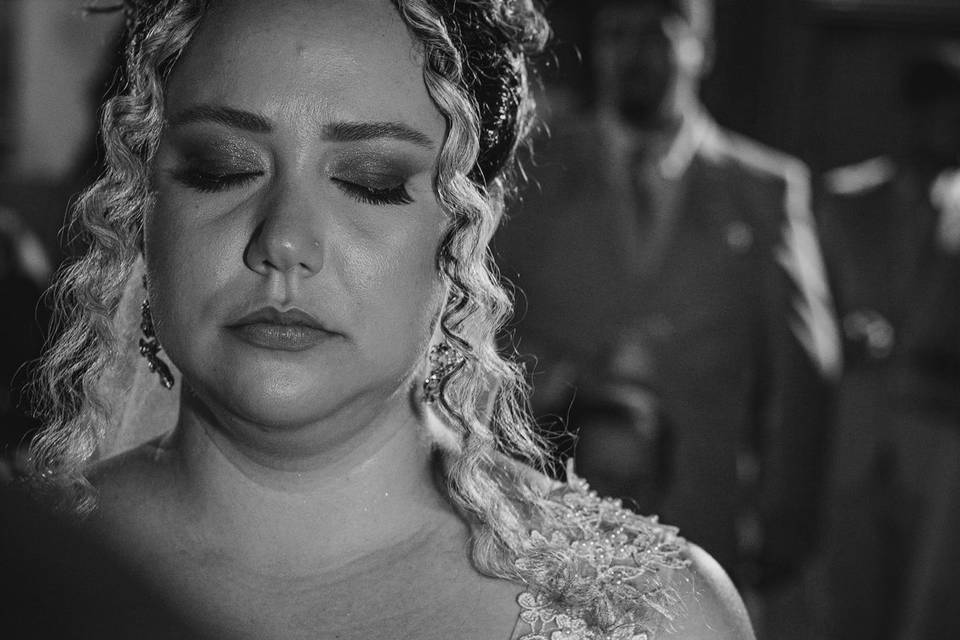 Emoção da noiva