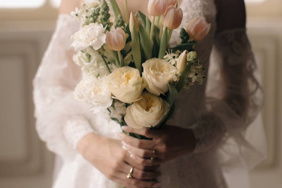 Buquê com tulipas