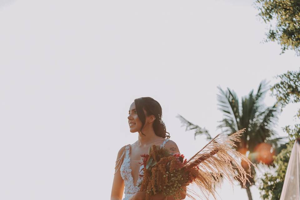 Fabi casou no alto da sé