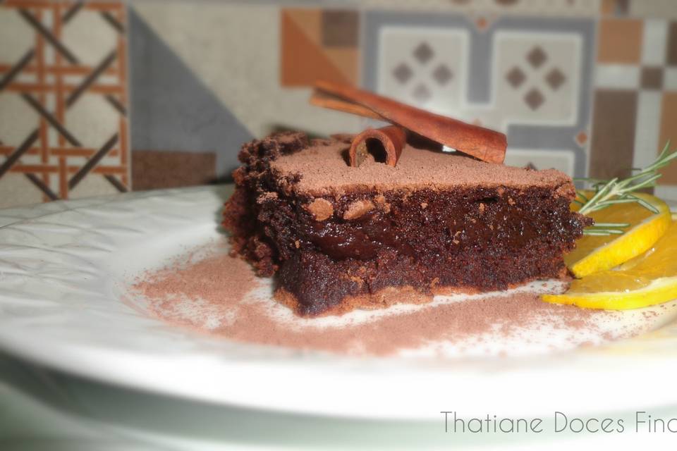 Brownie de Cacau com Laranja