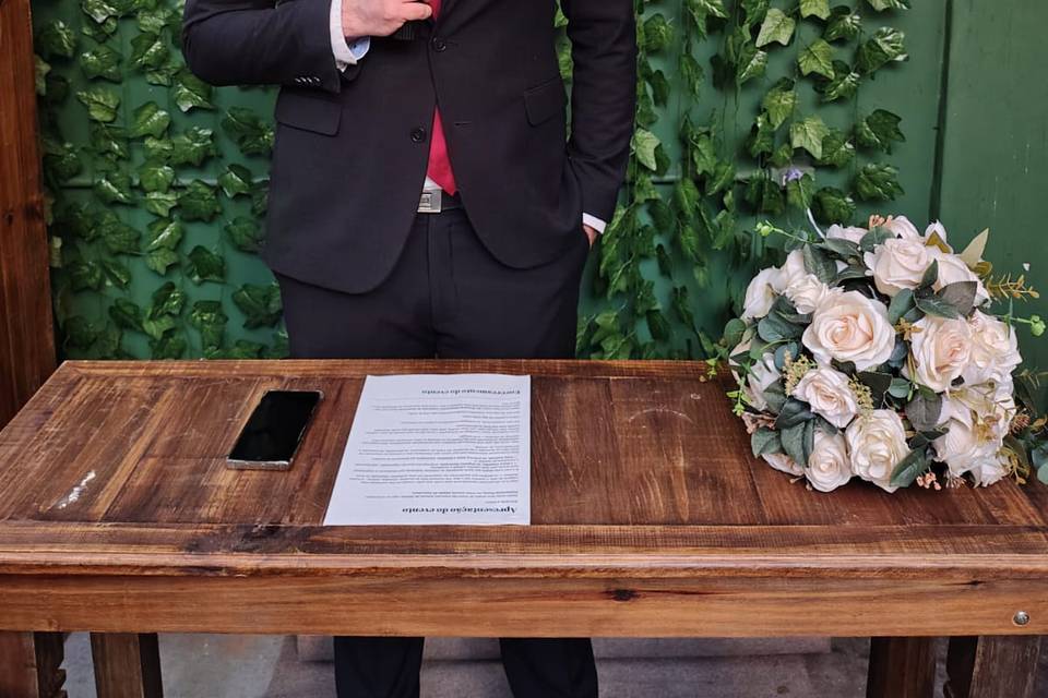 Celebração de casamento
