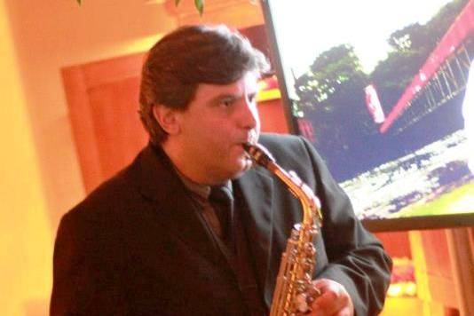 Recepção com saxofone