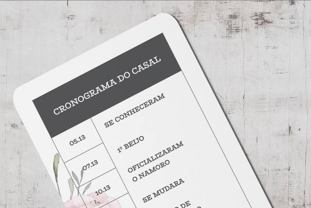 Cronograma do casal