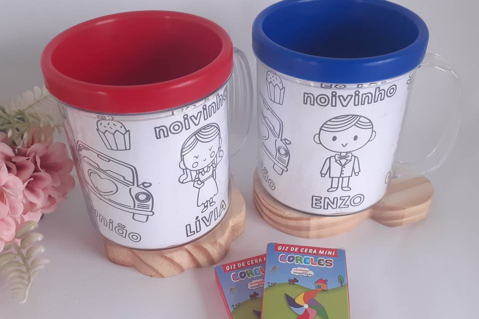 Caneca Noivinhos para Crianças