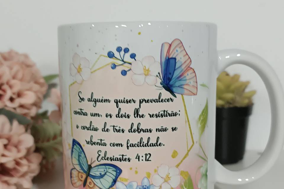 Caneca Alfabeto Presente Lindo