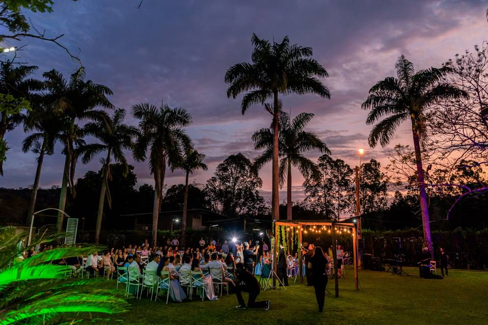 Cerimônia ao ar livre