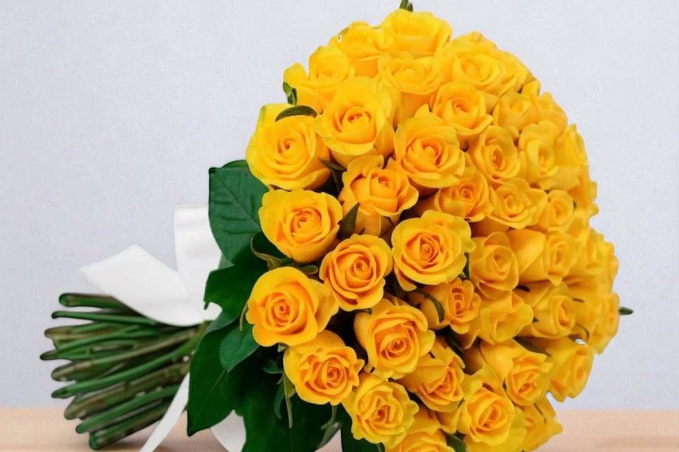 Buquê Rosas Amarelas
