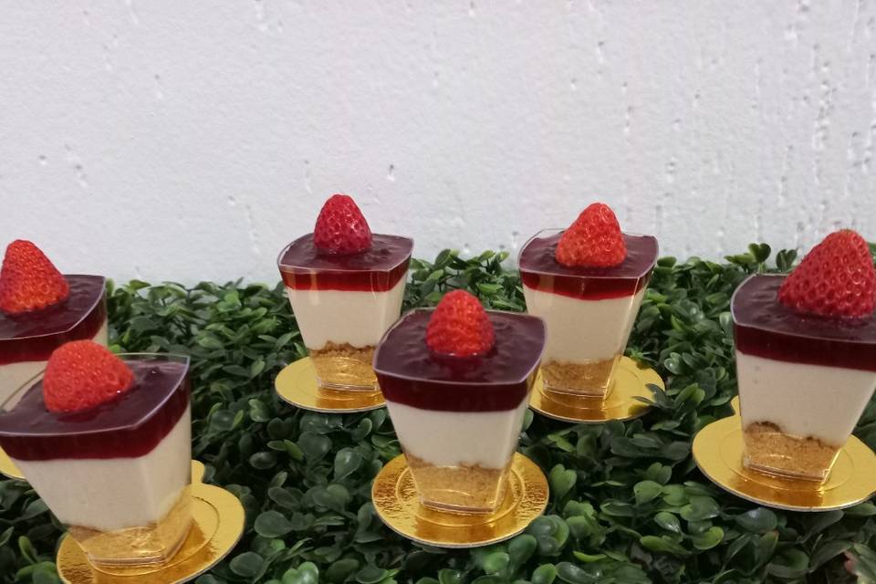 Minis verrine de cheese cake