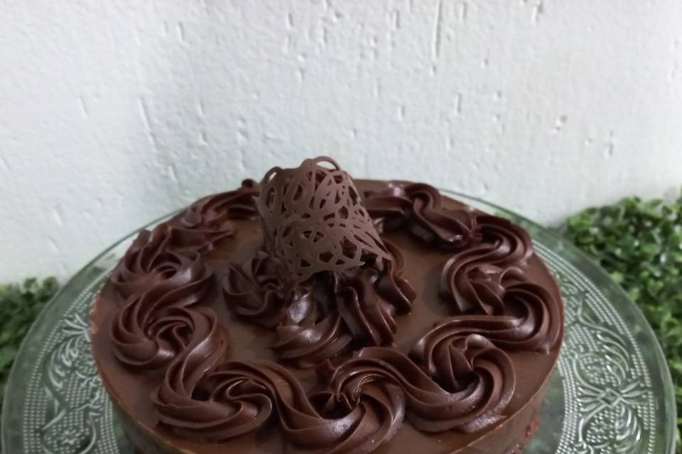 Torta mousse de chocolate