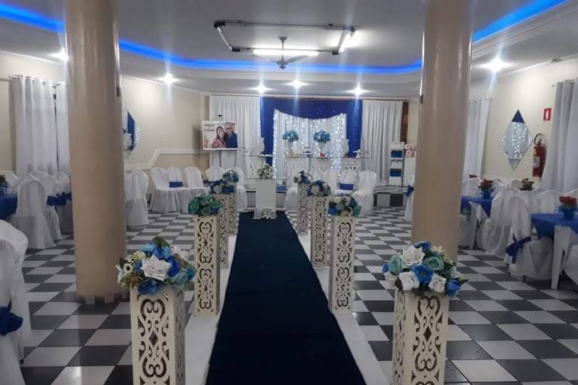 Salão decorado casamento