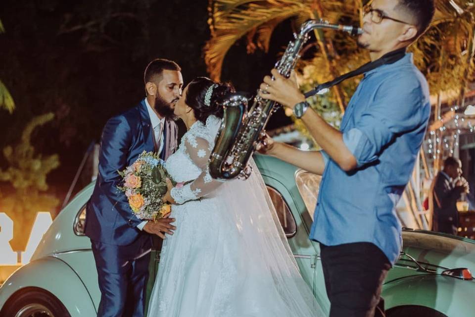 Casamento no sítio ao ar livre