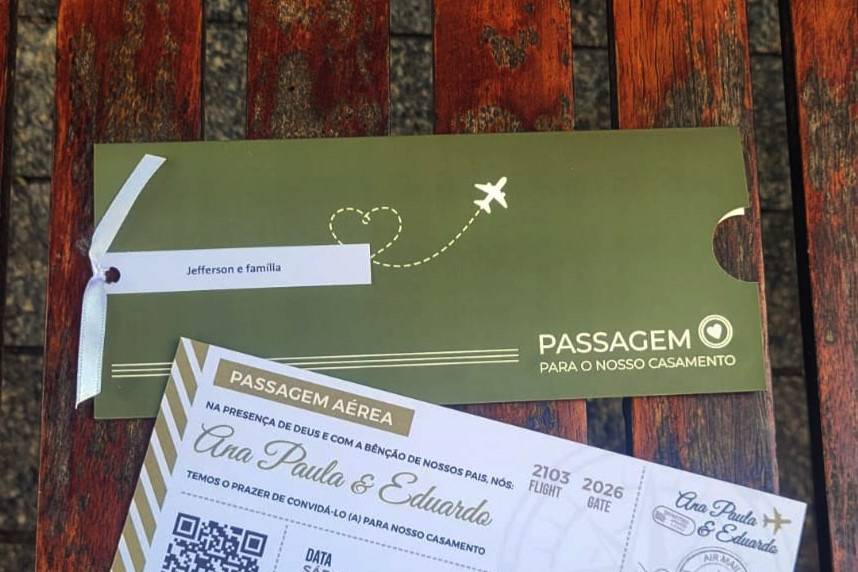 Passagem Aérea de Casamento
