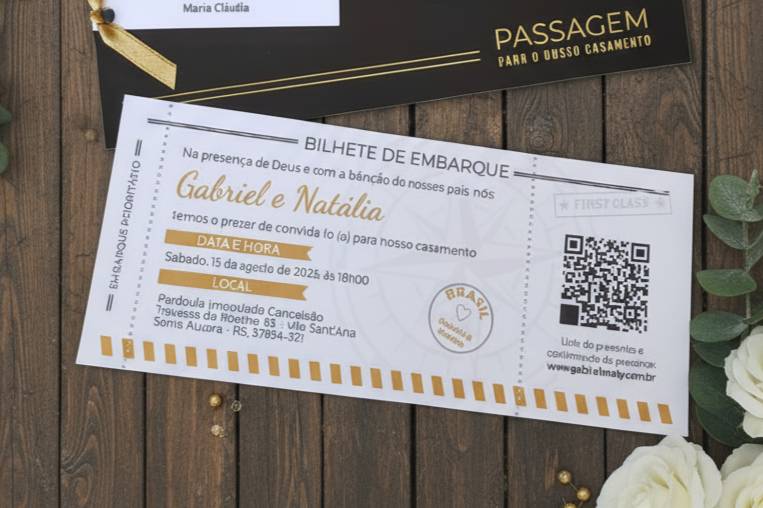 Passagem Aérea de Casamento