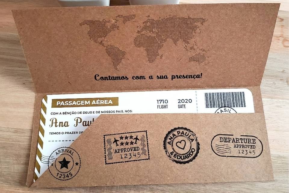 Passagem Aérea de Casamento