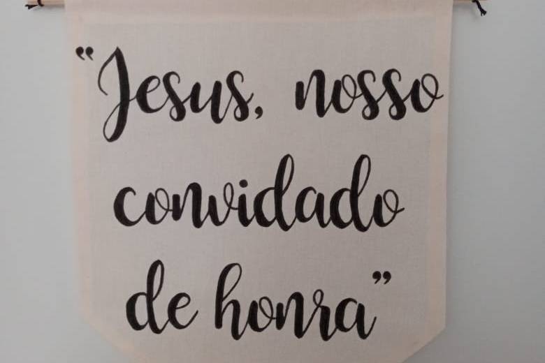 Flâmula Para Cadeira dos Noivo
