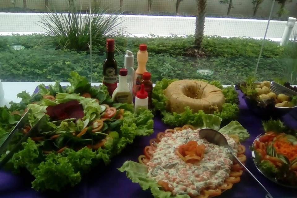 Mesa de saladas