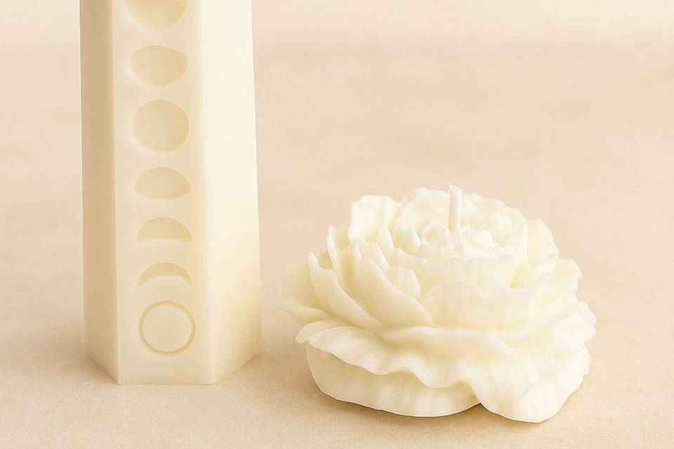 Velas aromáticas moldadas