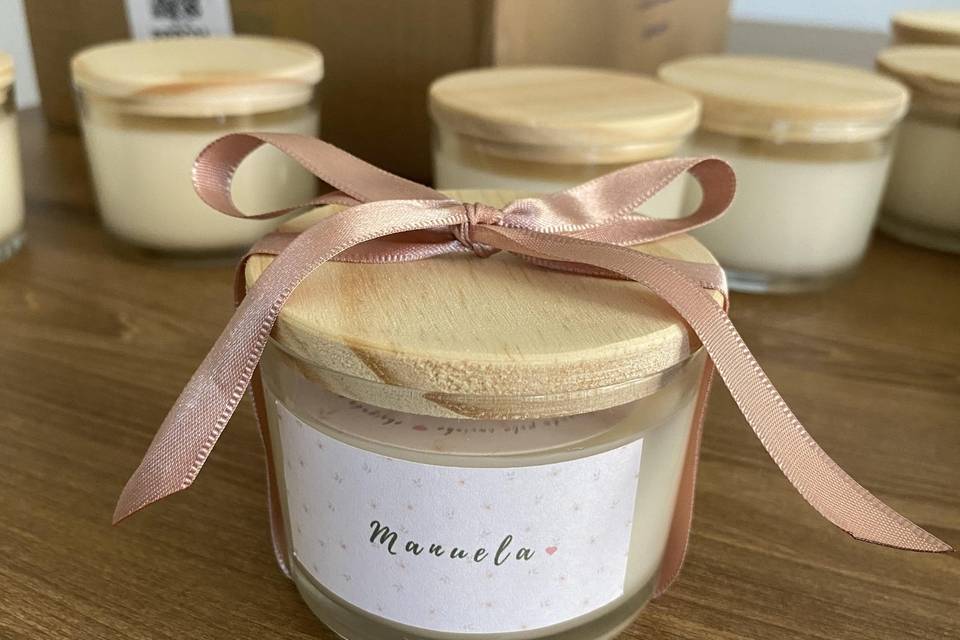 Vela aromática personalizada