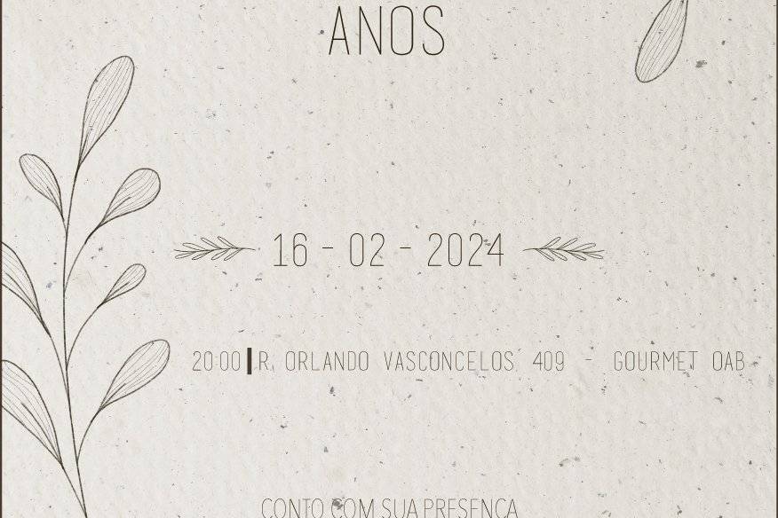 Convite Aniversário