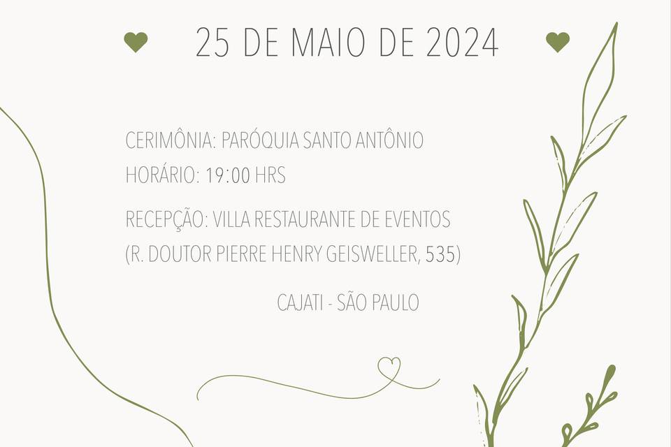 Convite Casamento