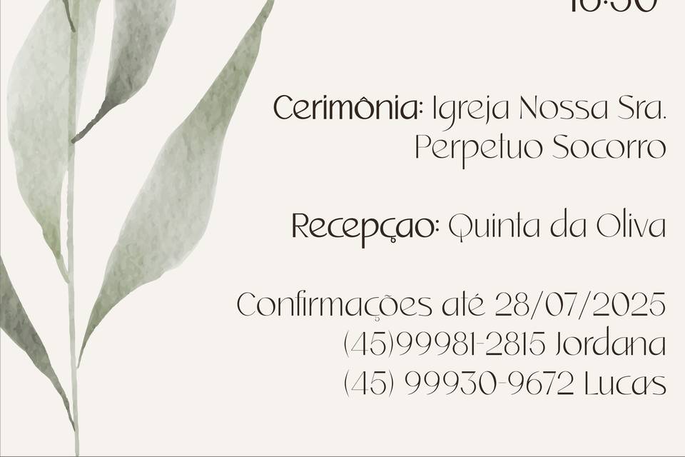 Convite Casamento