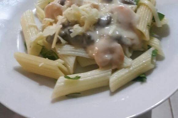 Penne ao molho de camarão