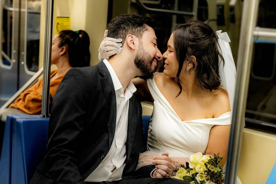 Quando o amor entra no metrô