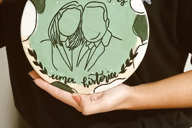 Convite/ lembrancinha fine art