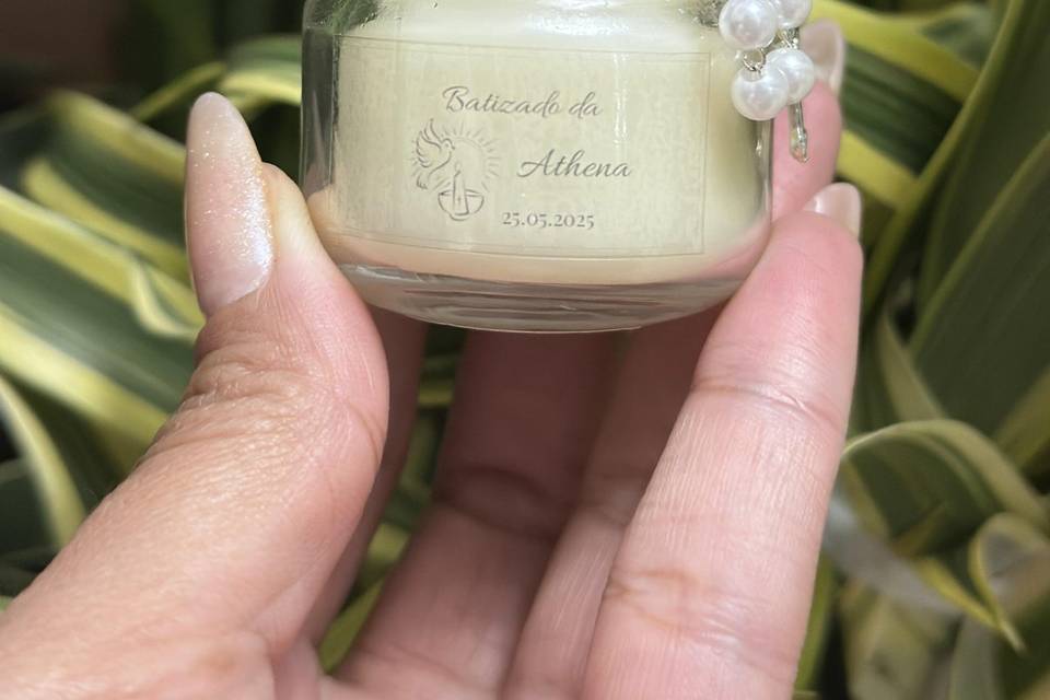 Velas para batizado