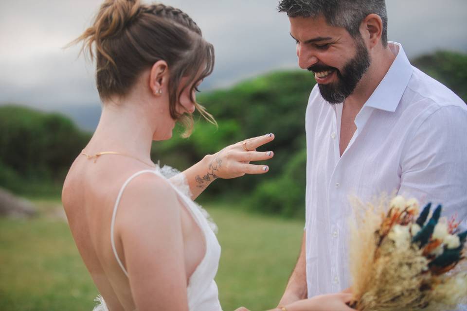 Troca de alianças