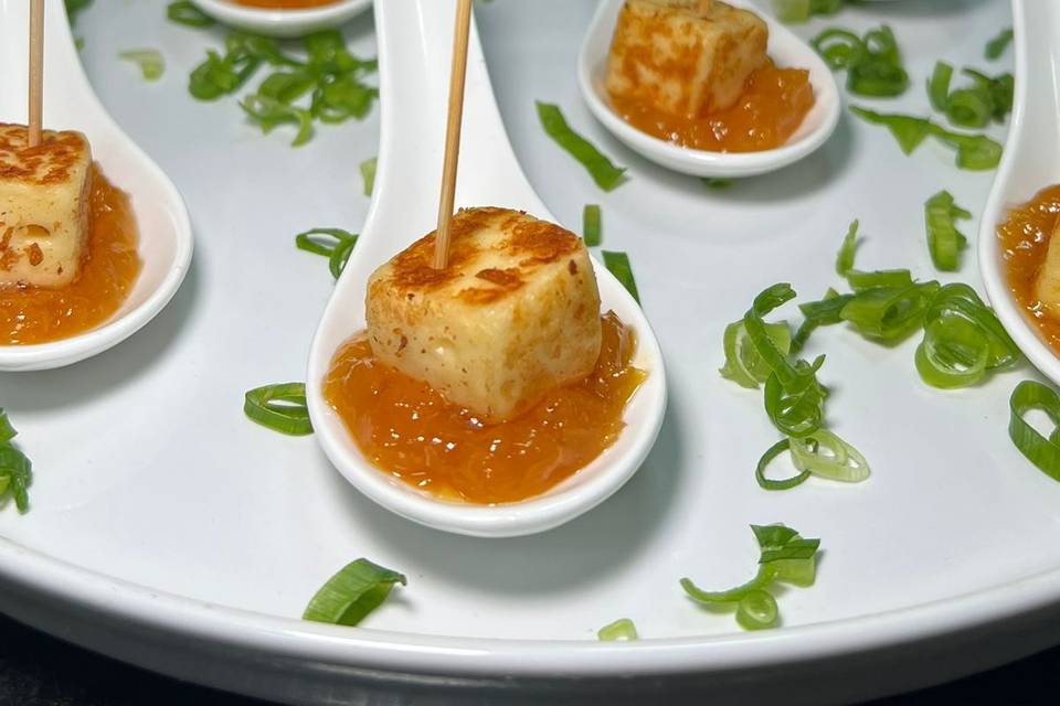 Queijo coalho com geleia