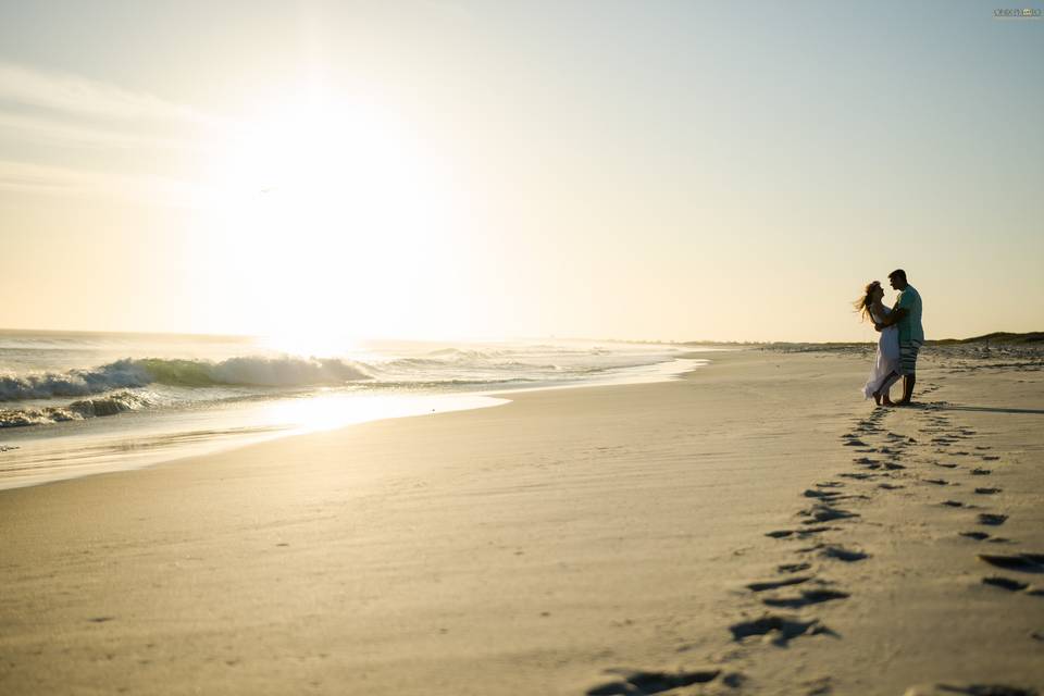 Caminhando na areia