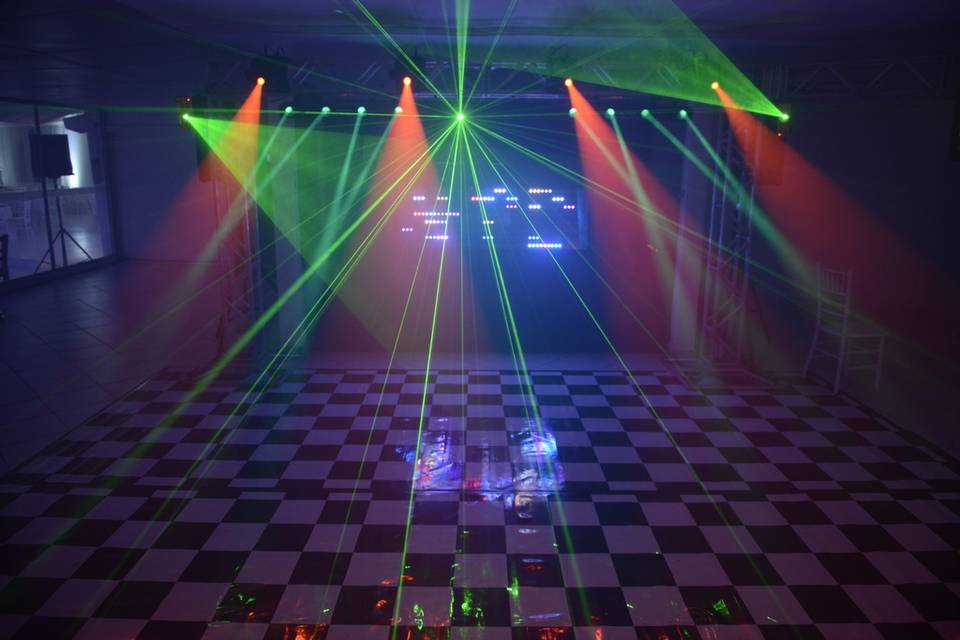 Pista de Dança com lasers