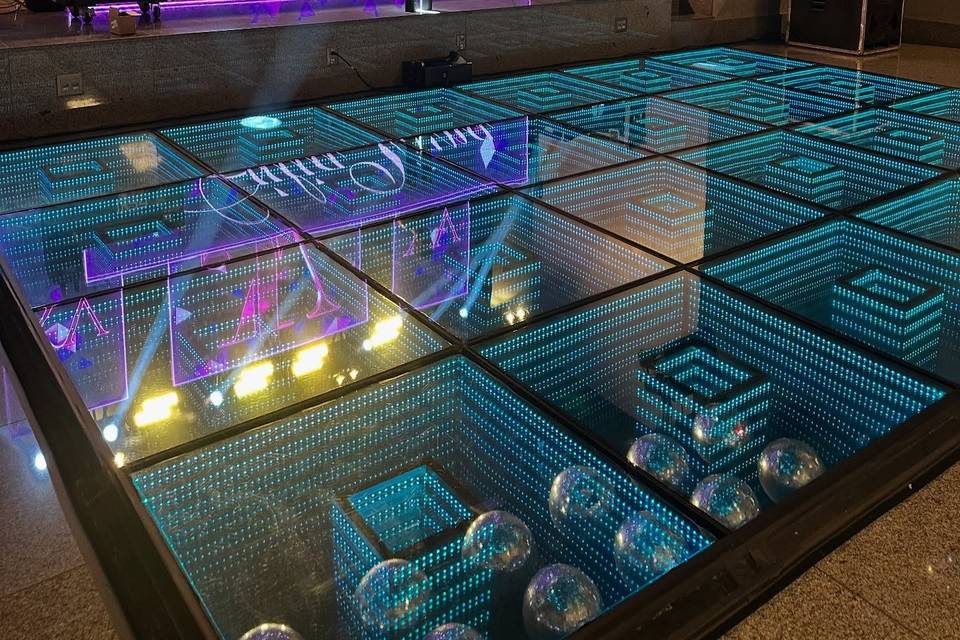 Pista de led infinity 3D