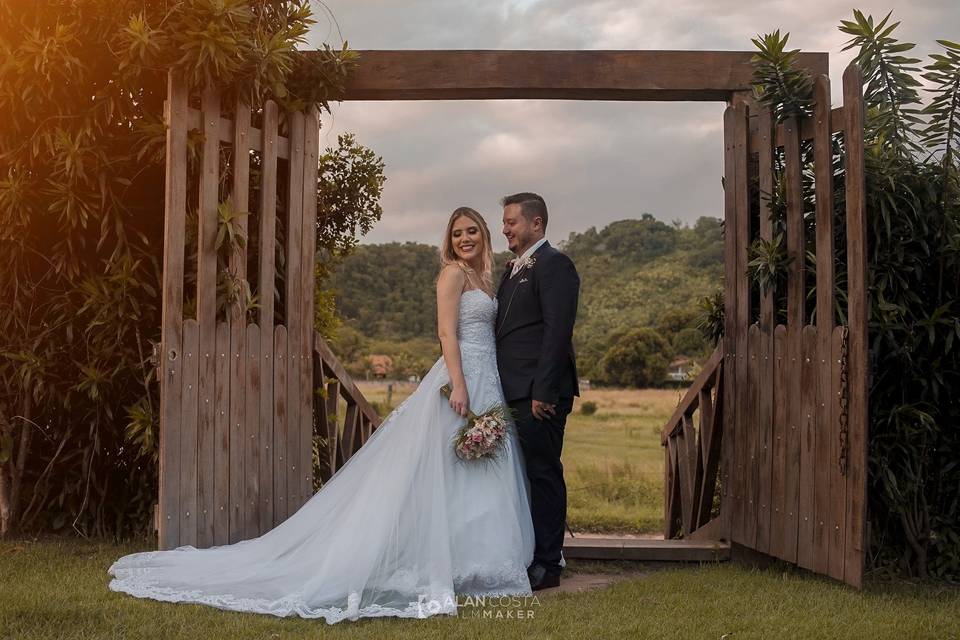 Casamento no sitio.