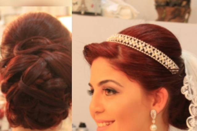 Penteado e noiva maravilhosa