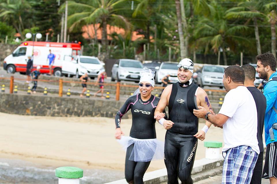 Ensaio na prova de Triatlon