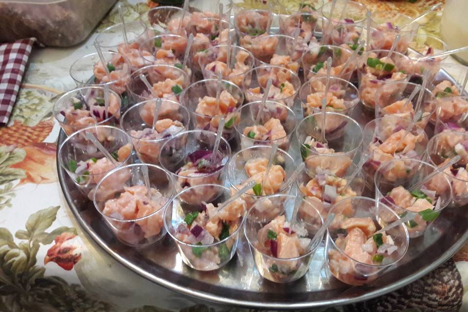 Ceviche de salmão