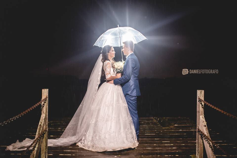 Casamento com chuva