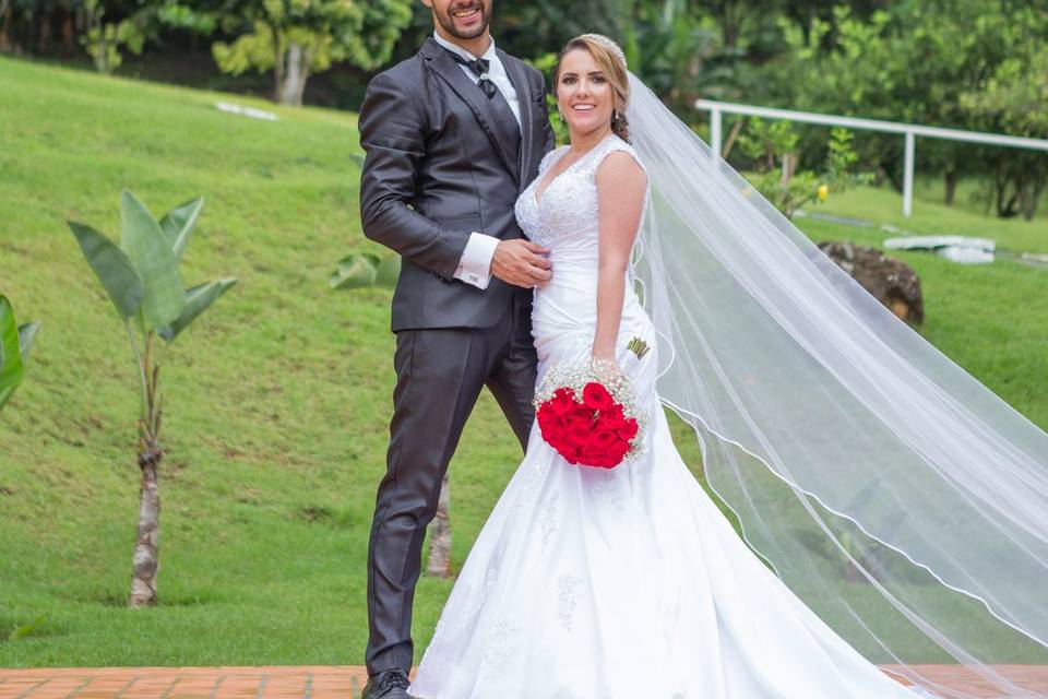 Casal na chuva