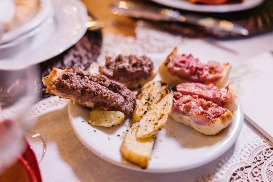 Choripán Carne e Linguiça