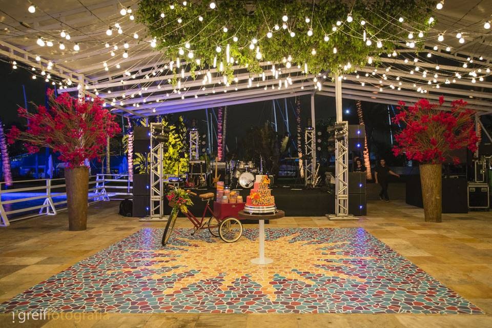 Casamento – Iate Clube da Urca – Decoração Cetim – Lona Cristal