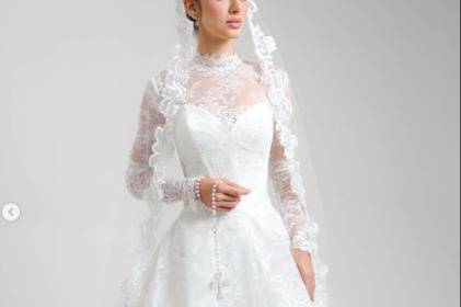 Vestido de noiva clássico com