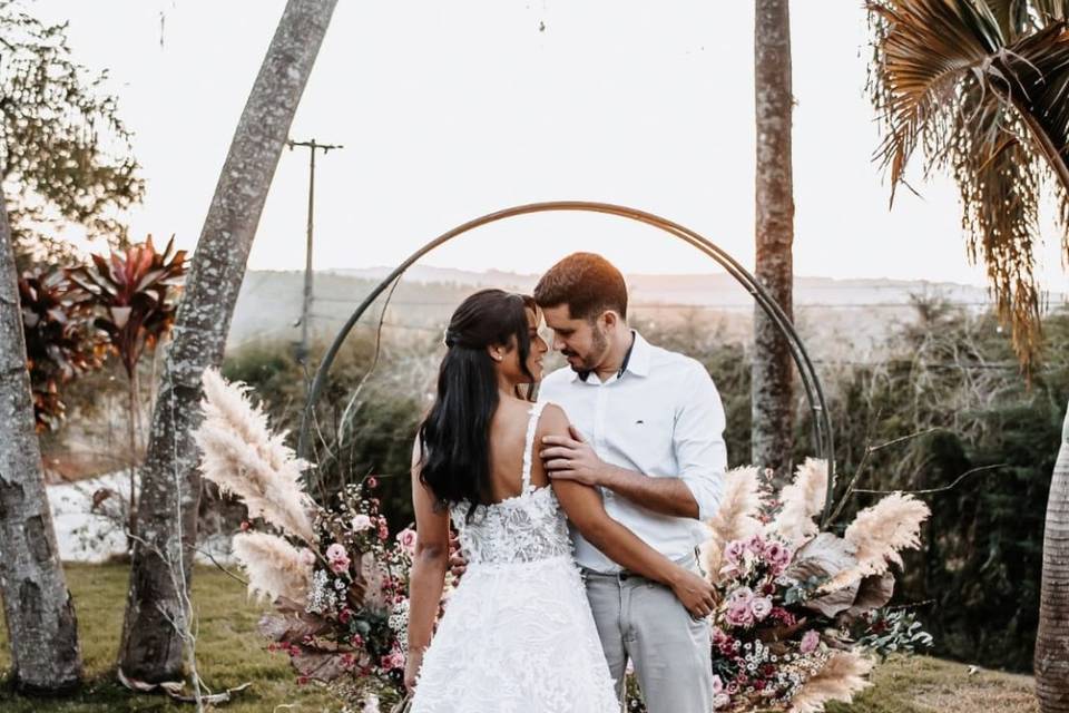 Casamento ao ar livre