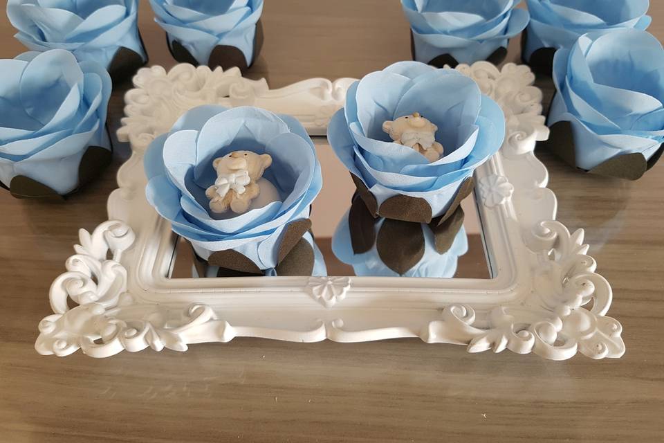 Forminhas de doces Azul claro rb008