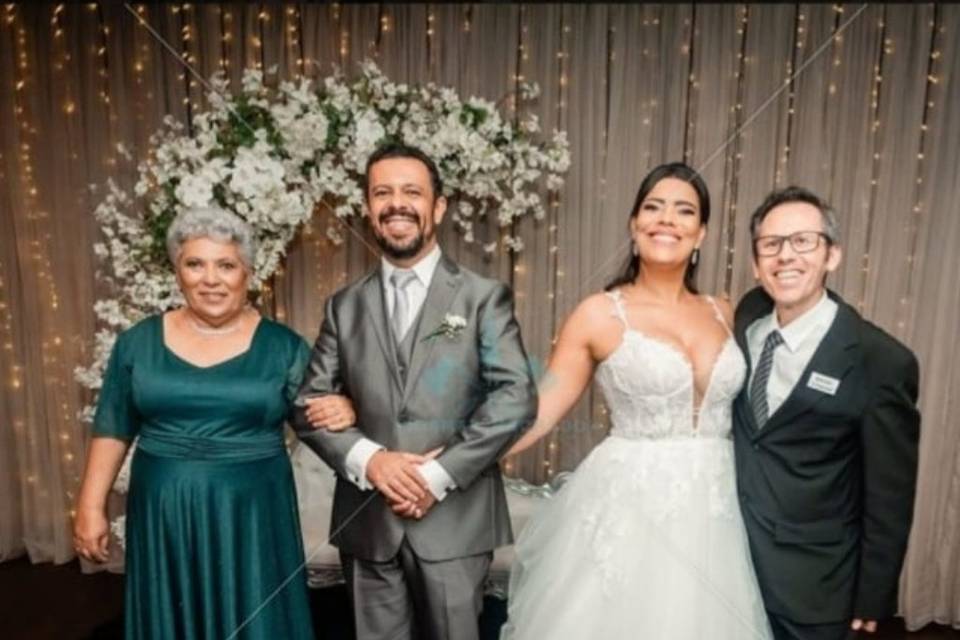 Foto com a família